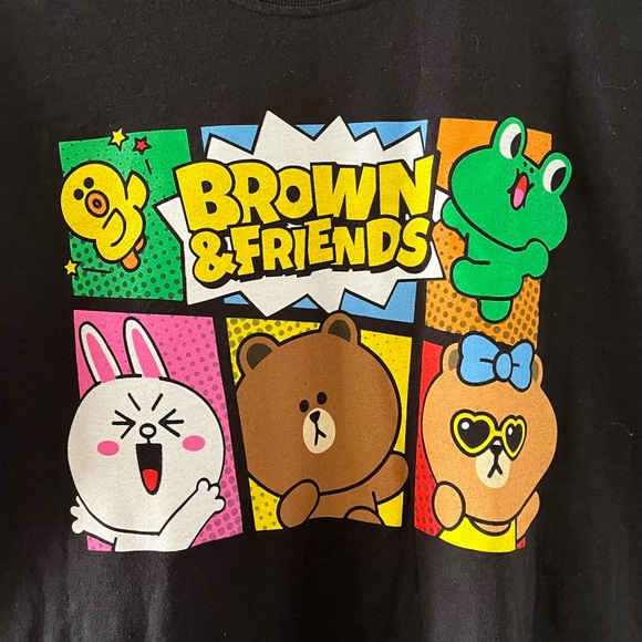 Ripple Junction Line Friends Brown & Friends Unisex Graphic T-Shirt - Picture 3 of 4